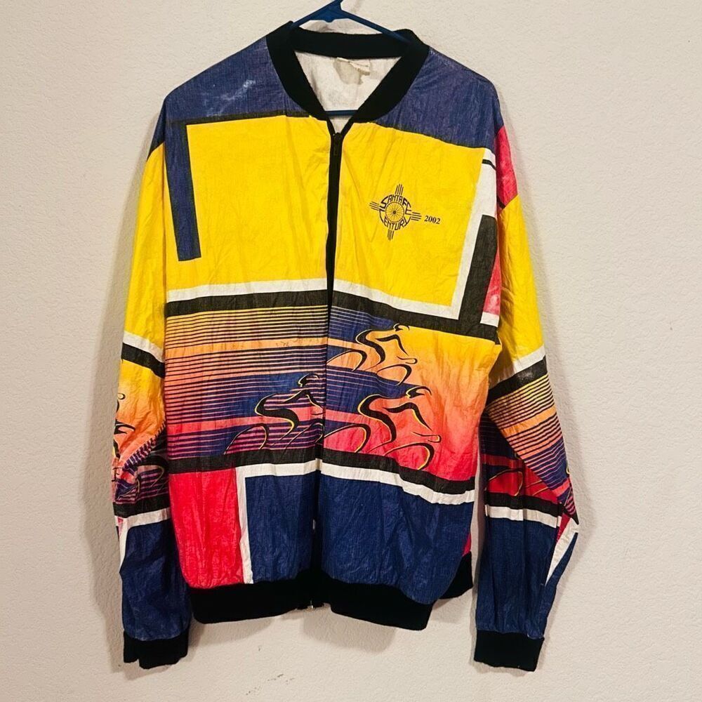 Leslie Jordan Rundle wear  men’s XXL Cycling Racing performance wins breaker wit